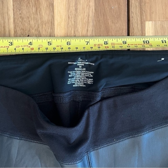 Soma Smoothing Shaping Faux Leather Black Leggings in Size Medium Brand New - Picture 7 of 7